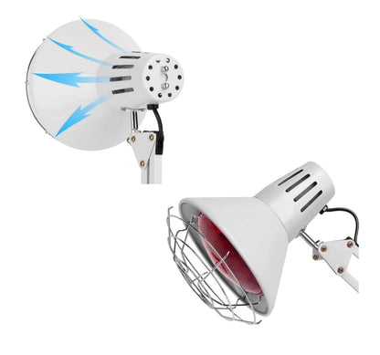 Relassy Infrarotlampe 150W Rotlichtlampe mit Timer, 10 Stufen