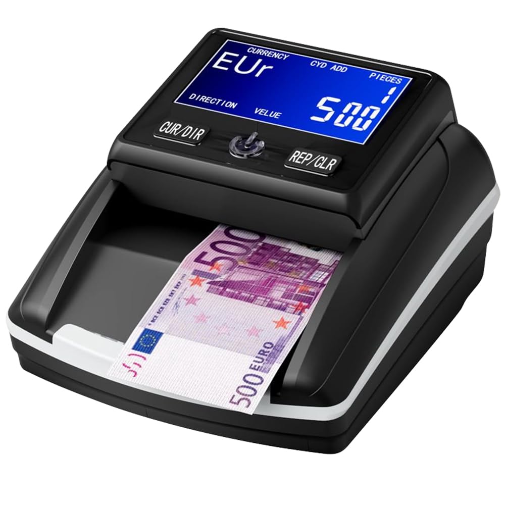 Stanew Banknotenprüfer & Geldzählmaschine 2in1 AL-130A1, kompakt mit LED-Display