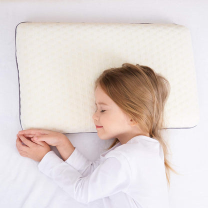 SIKAINI Kinderkissen Memory-Schaum, flach, hypoallergen, 3-10 Jahre