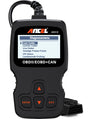ANCEL AD310 OBD2 Diagnosegerät, Fehlercodeleser für OBD-II Fahrzeuge, schwarz, mit Display und Anschlusskabel