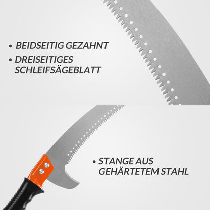 Walensee Astsäge PS-003, manuelle Stangensäge aus Edelstahl, 4,3 m