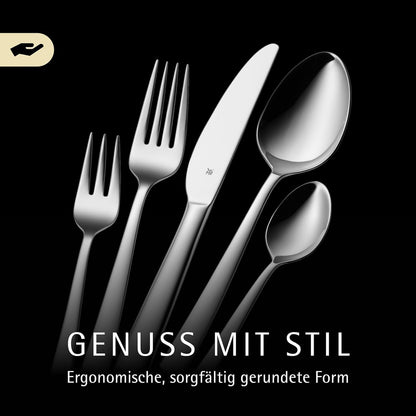 WMF Habitum Besteck Set 60-teilig, Cromargan Edelstahl, 12 Personen
