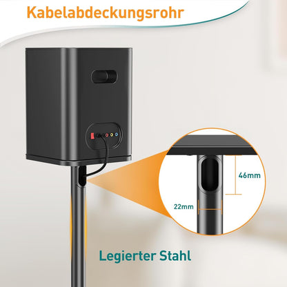 ELIVED Universal Lautsprecherständer - höhenverstellbar schwarz 1 Paar