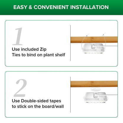 SANSI LED Pflanzenlampe 10W Vollspektrum, 2-Kopf mit Timer