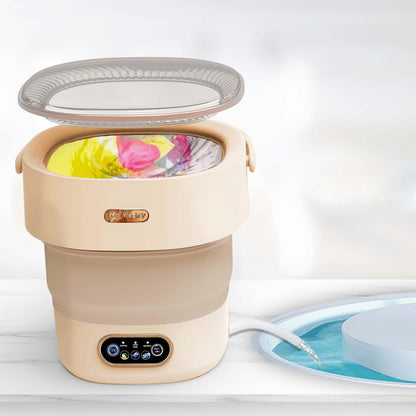 MiniWash Pro Tragbare 2-in-1 Mini-Waschmaschine 15L - Khaki