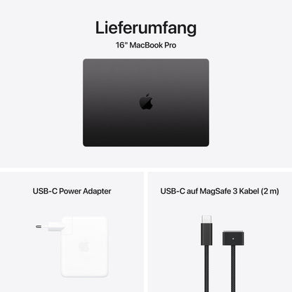 Apple 2024 MacBook Pro 16,2" M4 Pro Laptop - 512GB Space Schwarz