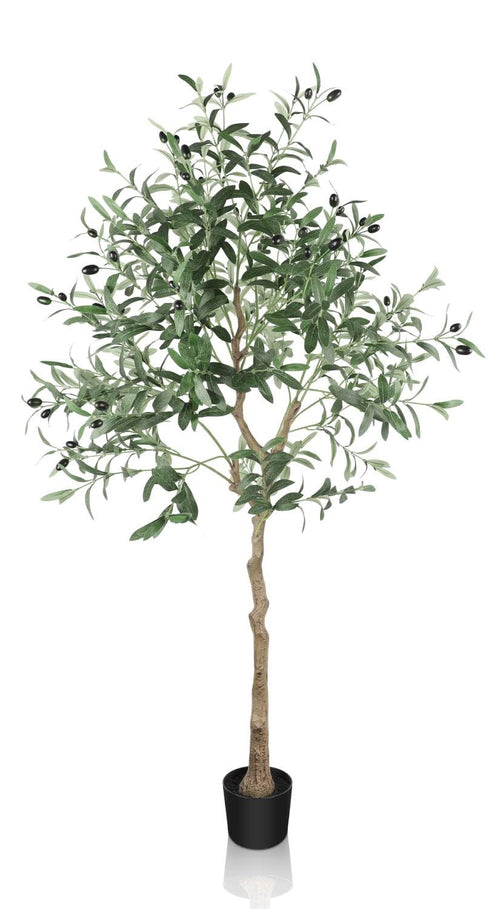 YOLEO Kunstpflanze Olivenbaum 150cm – realistisch für Innenraum