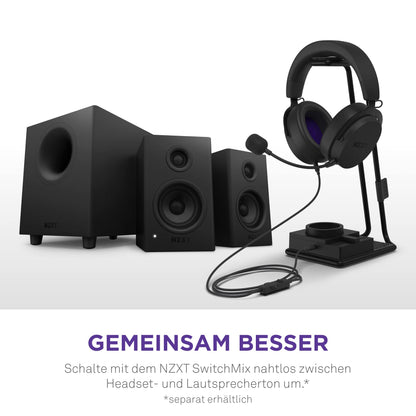 NZXT Relay PC-Gaming-Desktop-Lautsprecher AP-SPKB2-EU Schwarz