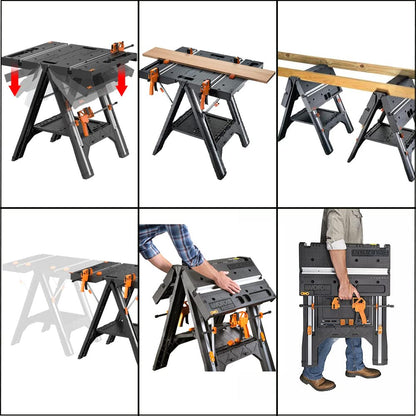 WORX Pegasus WX051 Arbeitstisch & Akku Ladegerät WA3867