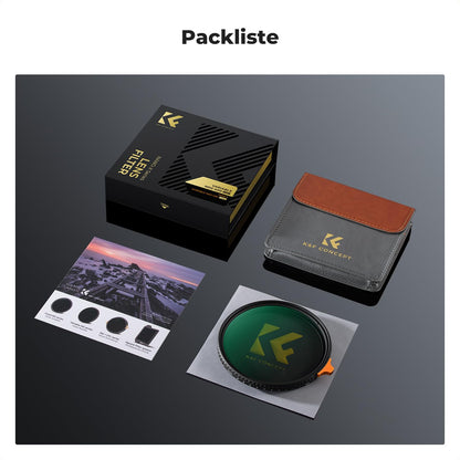 K&F CONCEPT Nano-X Variabler ND Graufilter ND2-400 – 67mm