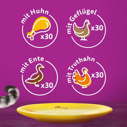 Whiskas Senior 7+ Katzennassfutter - Gemischte Auswahl Gelee 120x85g