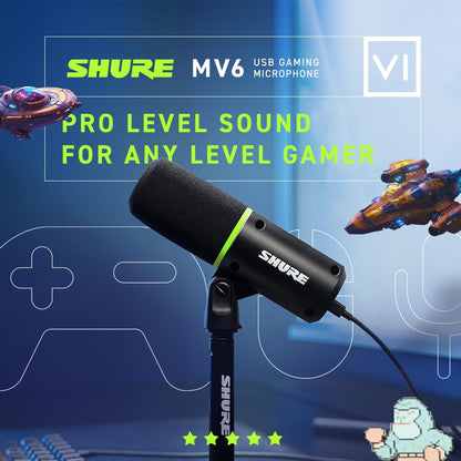 Shure MV6 USB Gaming & Streaming Mikrofon für PC - USB-C