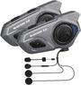 WAYXIN X2 Motorrad Intercom Bluetooth Headset mit FM Radio, 2er-Set für bis zu vier Fahrer
