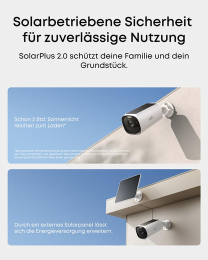 eufy Security eufyCam E40 Zusatzkamera – 2K Solar Überwachungskamera