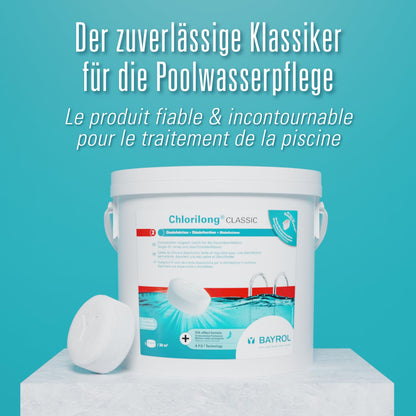 BAYROL e-Chlorilong CLASSIC 200g Chlortabletten - 10 kg