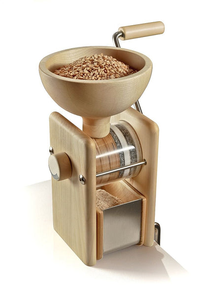 KoMo Handmühle Holz – Für frisches Mehl und Korn mahlen
