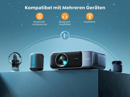 YABER Heimkino Beamer 1080P Full HD – Auto Fokus WiFi 6