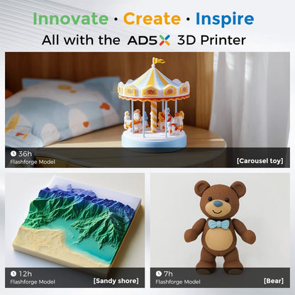 FLASHFORGE AD5X Desktop FDM-3D-Drucker - 4 Farben