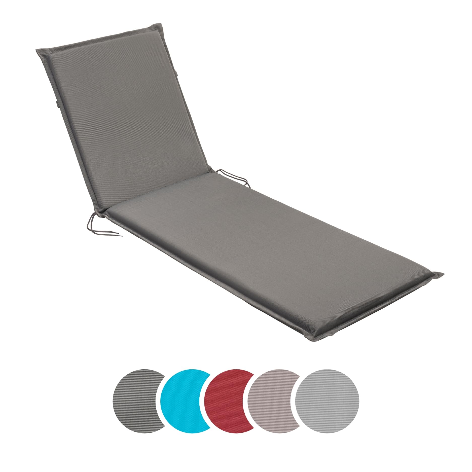 sleepling Liegenauflage Gartenliege 190x58 cm, waschbar, anthrazit