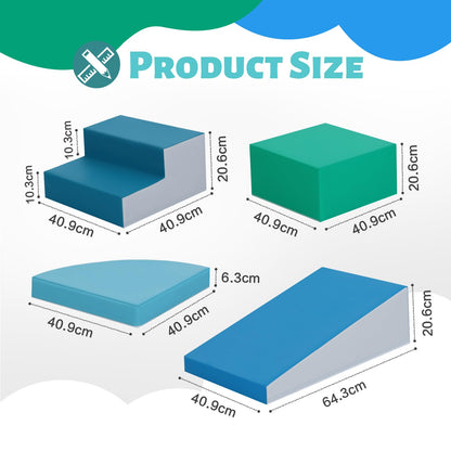 Wilwolfer Kletterbausteine Indoor - Doppelte Treppe-Set 6tlg.