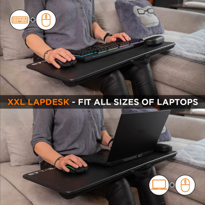 THE G-LAB K-Board Cadmium Laptopablage mit XXL-Kissen für 13-19 Zoll