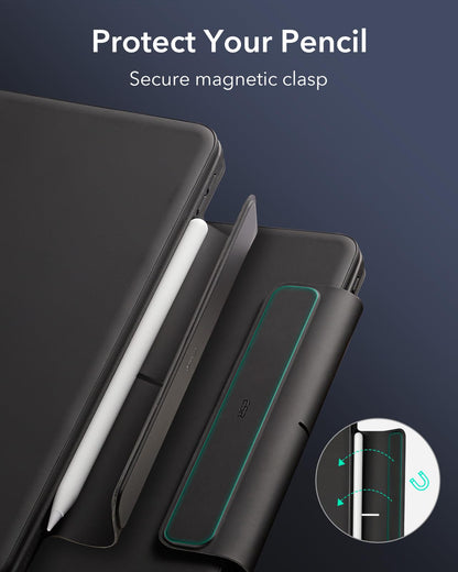 ESR iPad Air 13" M3 Tastaturhülle Rebound 360 - Schwarz