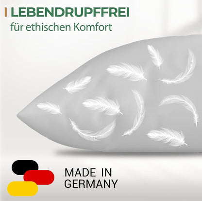 Federkissen Made in Germany Kopfkissen - 80x80 cm 2er Set