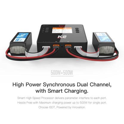 ISDT K2 Air Bluetooth Lipo Ladegerät – Zweikanal AC/DC