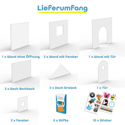 Imagine Playhouse Mal-Spielhaus – Abwischbar Indoor & Outdoor