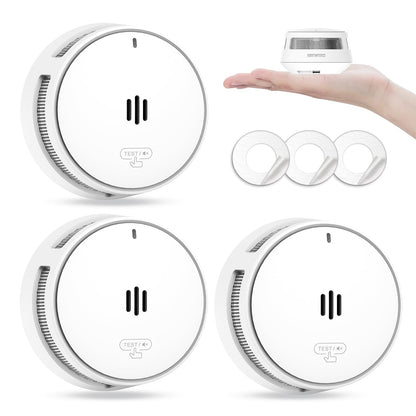 WISUALARM Rauchmelder S05-A, 10-Jahres-Batterie, EN 14604, 3er-Set