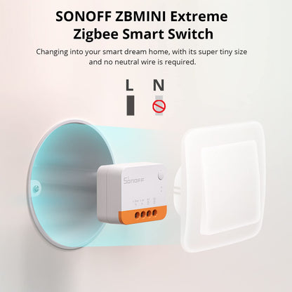 SONOFF ZBMINIL2 Zigbee Smart Lichtschalter Modul 2-Wege - 4er Pack