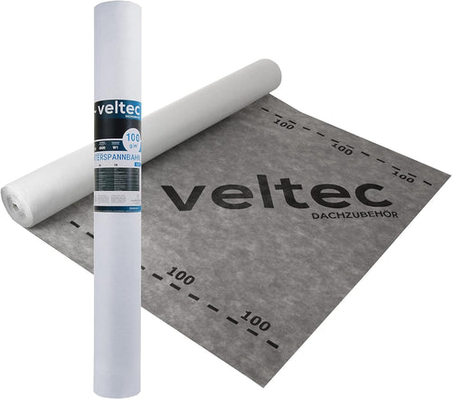 VELTEC Dachunterspannbahn 100 g/m² 75m² (50m x 1.5m)