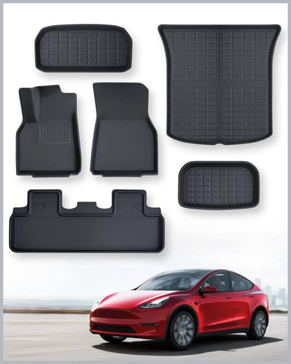 TAPTES Tesla Model Y Allwettermatten Komplett-Set (6-tlg.)