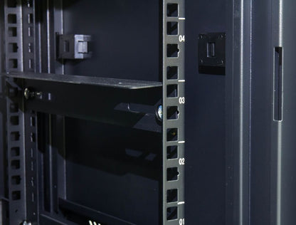 Good Connections 19" Netzwerk Wandschrank 9HE tiefschwarz schwenkbar