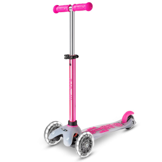 Micro Mobility Kickboard mini Micro Deluxe Flux LED neochrome pink