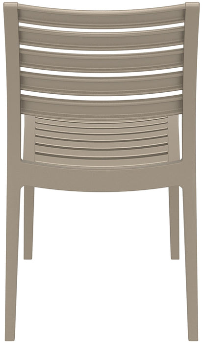 CLP Gartenstuhl Ares I Stapelstuhl Kunststoff – Schlamm