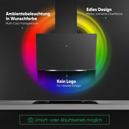 Bomann DU 7611 G Kopffreihaube 60cm - Umluft/Abluft
