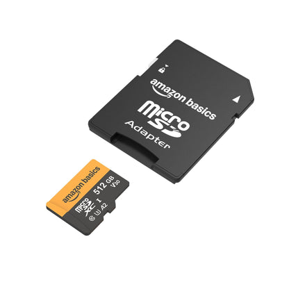 Amazon Basics microSDXC-Speicherkarte 512 GB mit Adapter, 200 MB/s