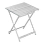 WOLTU Campingtisch klappbar, Aluminium Gartentisch, silber, mit X-Gestell und glatter Tischplatte