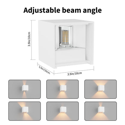 Klighten LED Aussenwandleuchte G9 warmweiss, 2er-Set, weiss