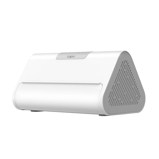 Tapo H500 HomeBase – 16GB Speicher, Matter-kompatibel: Kompakte, weiße Steuerzentrale für Smart-Home-Geräte.