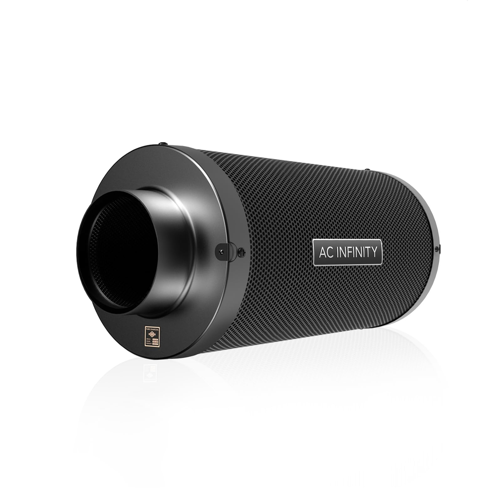 AC Infinity Aktivkohlefilter 150 mm für Grow-Zelte und Hydroponik – brüniertes Metallgehäuse, Aluminiumflansch