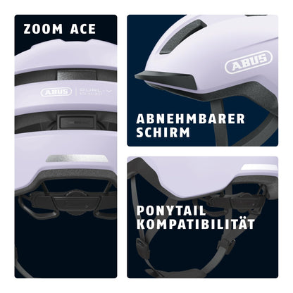 ABUS Purl-Y Fahrradhelm NTA für E-Bike & S-Pedelec, Light Lavender, M
