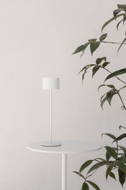 Blomus Farol Mobile LED Akku-Leuchte für Innen & Aussen, Weiss