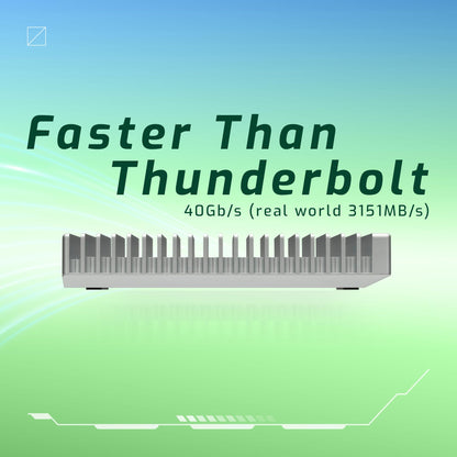 OWC Express 1M2 NVMe SSD Gehäuse Thunderbolt USB4