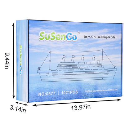 SuSenGo Titanic Bausteine Modell Schiff – 1021 Teile