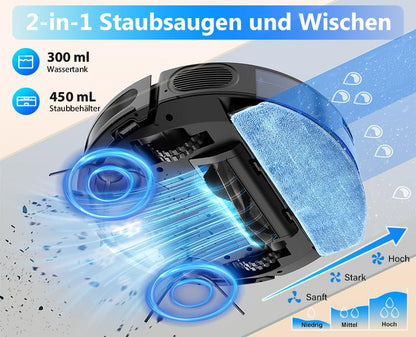 Tikom G8000 Max Saugroboter – 2-in-1 mit Wischfunktion
