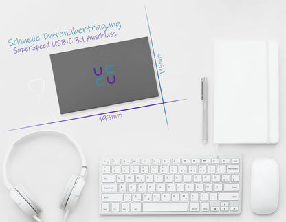 HURRICANE 3518C3 Externe Festplatte 3.5" - 2TB USB C