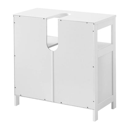 VASAGLE Waschbeckenunterschrank BBC301W01, Badezimmerschrank weiss
