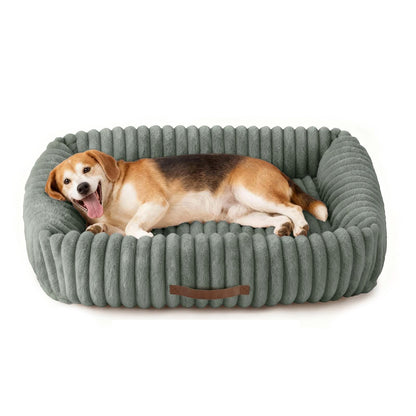 Upvilla Hundebett für grosse Hunde, waschbar, dunkelgrau, 92 x 69 cm